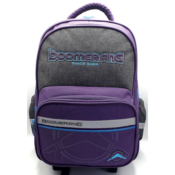 Boomerang School Bags Medium Trolley Purple DemZa
