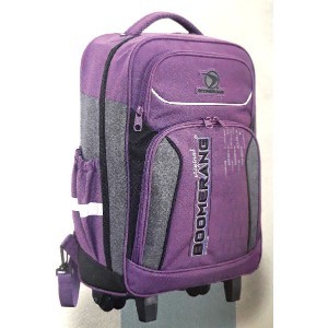 Boomerang School Bags Large Trolley Purple DemZa