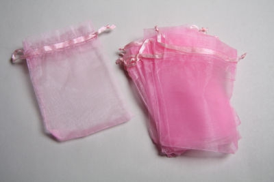 Light Pink Small Organza Bag (10) | DemZa