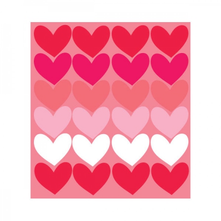 Wafer Paper Valentines Hearts 42Pce