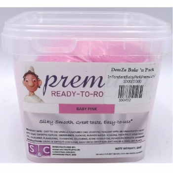 Premium Baby Pink Plastic Icing (1Kg)