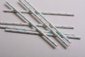 Blue Paper Straws/1/1