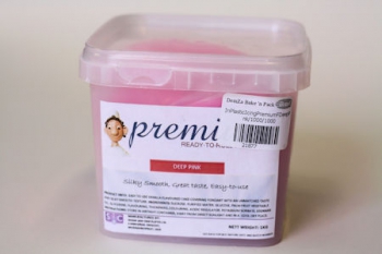 Premium Deep Pink Plastic Icing (1 kg)