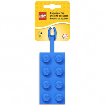LEGO 2x4 Luggage Tag Blue