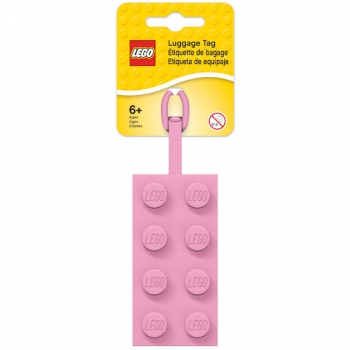 LEGO 2x4 Luggage Tag Pink