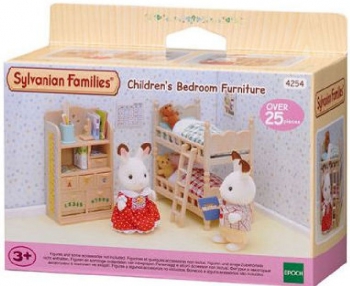 sylvanian families sister's bedroom set