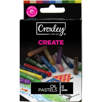 Croxley CREATE 12 Round Oil Pastel 8mm