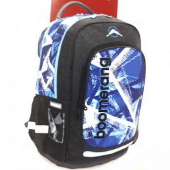 Boomerang School Bags Lrg Orthopaedic Blue Design