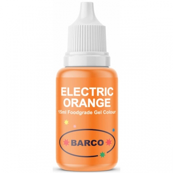 Barco Food Colouring Gels 15ml Electric Orange