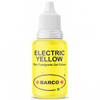 Barco Food Colouring Gels 15ml Electric Yellow