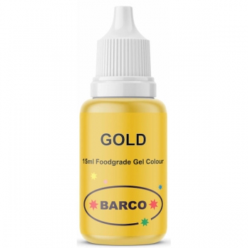 Barco Food Colouring Gels 15ml Gold