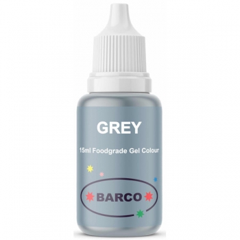 Barco Food Colouring Gels 15ml Grey