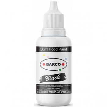 Barco Food Paint Colour 50ml Black
