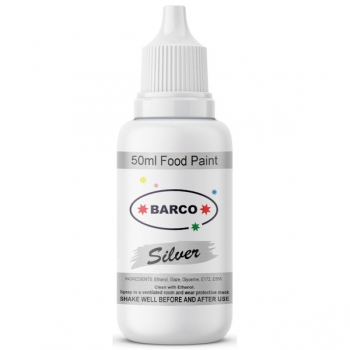 Barco Food Paint Colour 50ml Silver