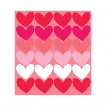 Wafer Paper Valentines Hearts 42Pce