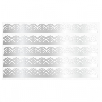Wafer Paper Border 7 Silver 270mm 5Pce