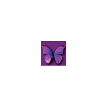Wafer Paper Butterflies Vivid  15Pce Purple