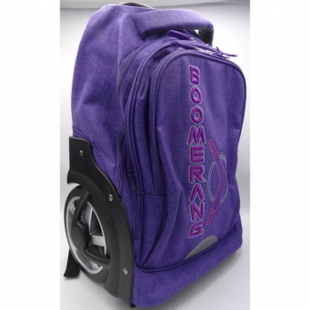 Boomerang School Bags Lrg Big Wheel Trolley Purple