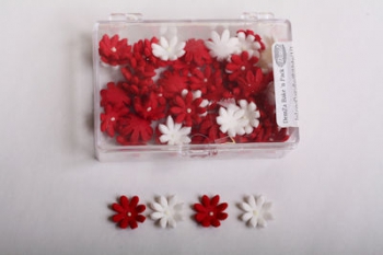 Red and White Daisy Icing